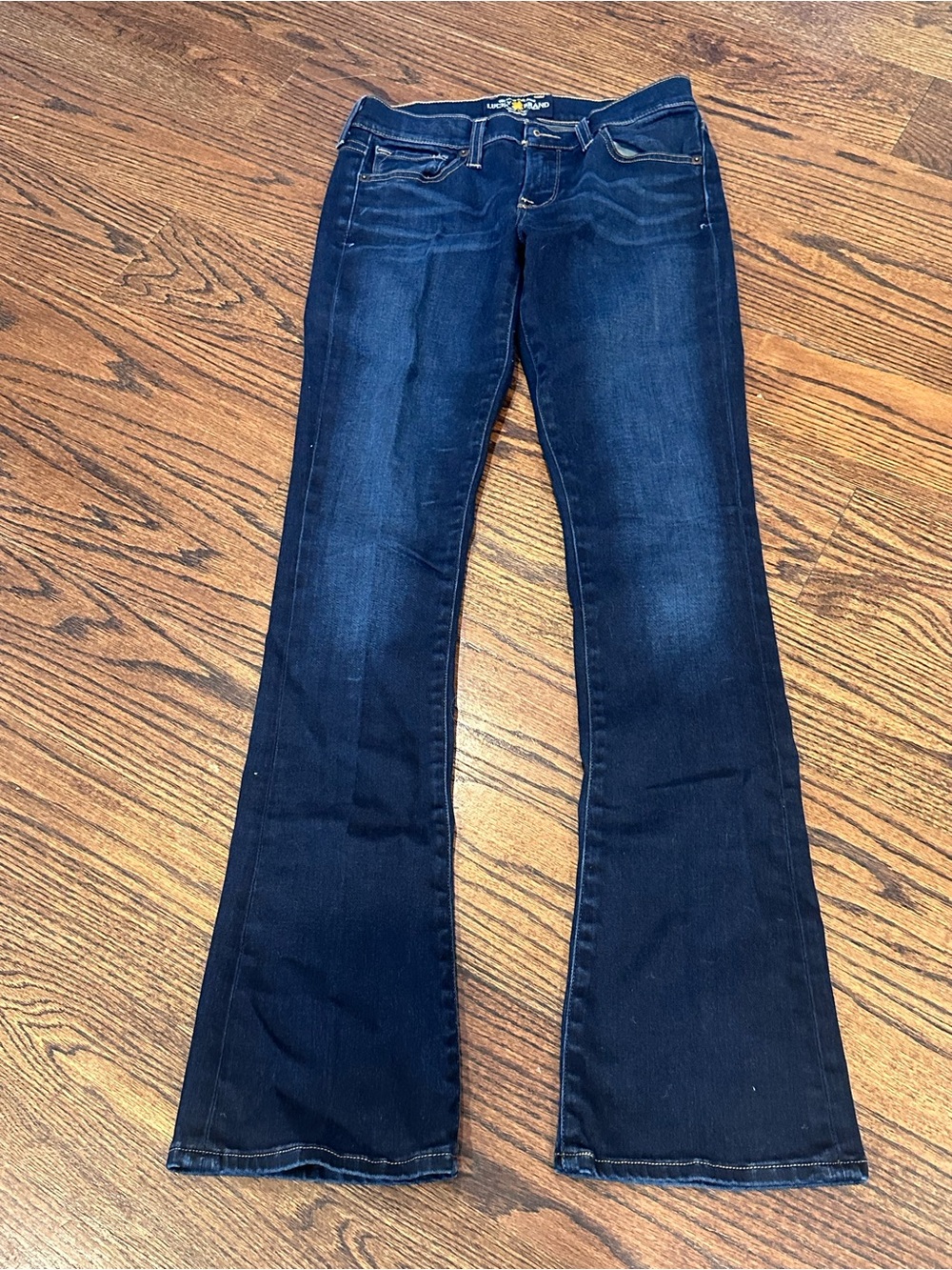 Lucky Brand Women's Dark Indigo Flare Jeans - Wide Leg